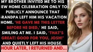 Brother Bragged Grandpa Left Him The Vacation Home. I Returned An Hour Later...