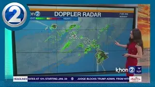 Cold Front pushing in to easterly islands later today