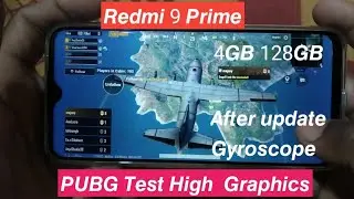 Redmi 9 Prime PUBG Test After Update Graphics | Redmi 9 Prime PUBG gyroscope test | aashishrajput