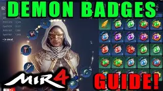 MIR4 - What Are Demon Badges?  How to Gain Power and Gold!  Demon Badge Guide!