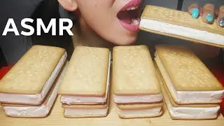 ASMR MOIST BISCUIT SAND Failed Soft Eating Sounds #biscuit #biscuiticecream #moist