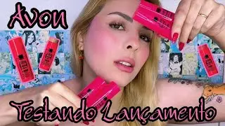 Testando Lan&ccedil;amento Avon Color Trend: Blush e Iluminador Multi Stick 3 em 1 (L&aacute;bios, Olhos e Rosto)