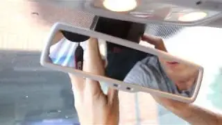 Снятие и установка внутреннего зеркала заднего вида с автоматическим затемнением для VW Passat/Golf