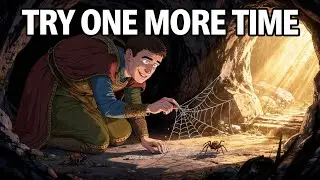 The King and The Spider - Try One More Time | Motivational Story | Dawn Of Wisdom