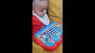 Ayan started his  studies with new toys