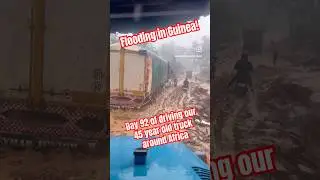 FLOODING IN GUINEA- Day 92 of driving our 45 year old truck around Africa