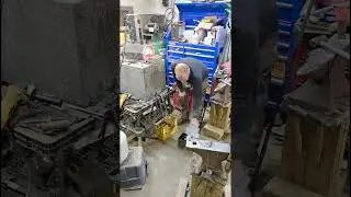 fordging a ninja star from mower blade #fordging #ninja #fordge#throwingstar#mowerblade