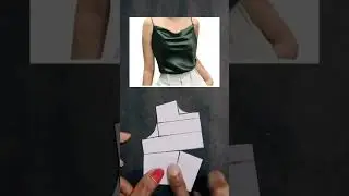 How to draft a cowl neck top pattern#very easy making #_✂️🪡🧵