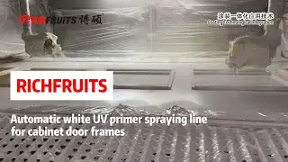【Automatic white UV primer spraying line for cabinet door frames】