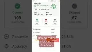RRB PO MAINS MOCK NO 7|GREADUP