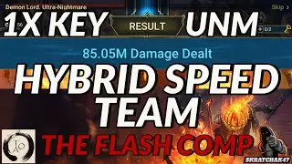 1X Key Ultra Nightmare Clan Boss | The Flash Comp | Speed team | Raid: Shadow Legends