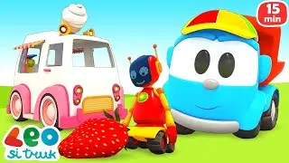 Kartun Leo si Truk | Game Anak & Kendaraan untuk Anak | Mobil-mobilan dan truk untuk anak