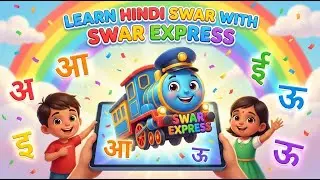 SWAR EXPRESS | Hindi Swar Varnamala for Kids | अ से अः Fun Learning