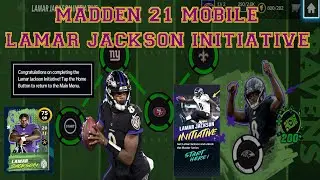 Madden 21 Mobile Tutorial Lamar Jackson Initiative Walkthrough EP 1