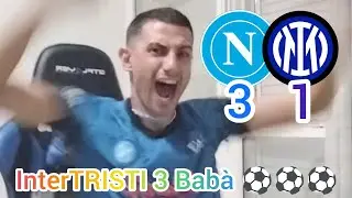 Napoli-Inter 3a1 Reaction Tifosi Siciliani,InterTRISTI a Casa ⚽⚽⚽