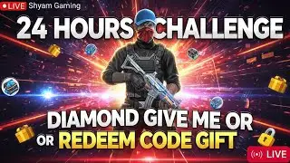 Free Fire Live Teamcode Giveaway | 24 Hours Challenge | Diamond & Redeem Code Gift | Shyam Gaming