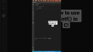 How to use printf() in C! 