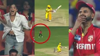 RJ Mahvash crazy dance when MS Dhoni got out by Yuzvendra Chahal catch on leg gully PBKS vs CSK