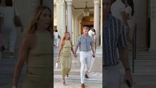 Elegant lovely rich couple getting out Carlton Cannes #billionaire #monaco#luxury#trending#lifestyle