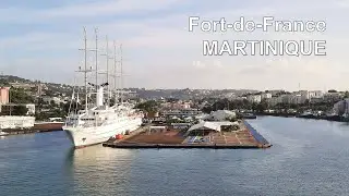 Fort de France Martinique cruise ship arrival | passenger ship manoeuvre | seafarers