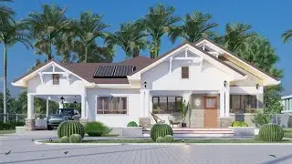 House Design Idea | 3 bedroom Bungalow House Plan | exterior Interior Animation |