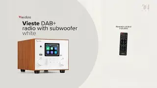 Audizio Vieste DAB+ Radio with Subwoofer White