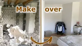 Renovieren vorher nachher: Verputzen, Elektrik, Luftdicht, Abriss, D&auml;mmung, GKB-Decke selbst gemacht