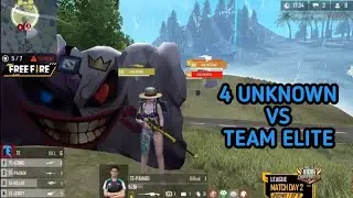 4 Unknown Vs Team Elite In FFIC Day 2 | Intense 4 v 4 In Last Zone | Must Watch
