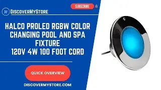 Halco ProLED RGBW Color Changing Pool and Spa Fixture 120 Volt 4 Watt 100 Foot Cord