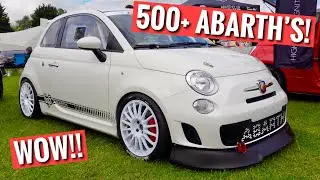 БЕЗУМНО ГРОМКО Abarth 695 Assetto Corsa Evo на фестивале 500 Car Abarth! УХ ТЫ!
