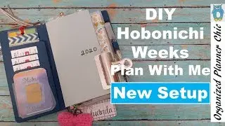 DIY Hobonichi Weeks Plan With Me | 2020 Faubonichi Weeks Setup| Fauxbonichi Weeks Flip Through