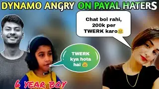 😈 Dynamo angry on entity Payal haters || entity Payal playing with 6 year old kid || pubg mobile
