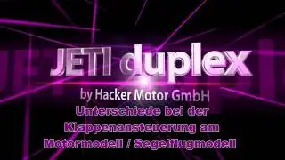 Unterschiede Klappenansteuerung Motormodell Segelflugmodell