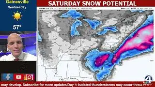 Snow Chance for Saturday