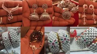 latest Silver new puchi design| silver Jhumka design| silver fancy mangalsutra design| borla design