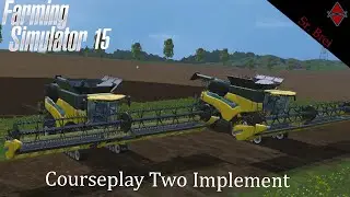 Courseplay #1 - Two Combine - Duas Colhedeiras