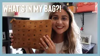 Whats In My Bag?! | MCM Visetos Pouch | Crystal Bermudez