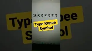 how to type rupee symbol in keyboard | rupee symbol in word | ms word rs symbol 