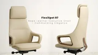 FlexiSpot R7 | Napa Leather Executive Office Chair with Refined Comfort