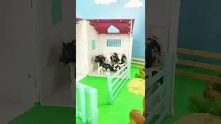 Детские животные - Сельскохозяйственные животные отправляются на прогулку | Диорама 