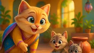 बिल्ली मौसी कहो कहाँ से आई हो? | Most Popular Hindi Balgeet | Billi Mausi Song | Hindi Nursery Rhyme