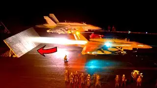 How Navy Pilots Do Safe Landings at Night On US Aircraft Carrier?