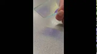 Dichroic Film Glued onto Glass