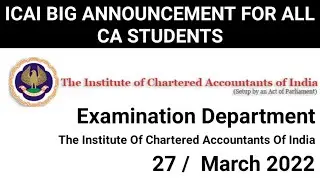 icai important announcement today] icai announcements latest] icai announcement on articleship ]