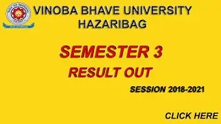 VBU SEMESTER 3 RESULT 2020