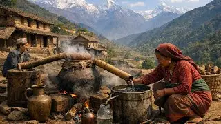 Making Alcohol in Traditional  Ways || Beauty Village Nepal🇳🇵||