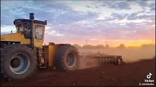 ACO 160 tractor pulling disc harrow in South Africa