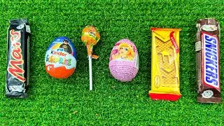 ASMR Most Popular Candys / some lots of colorful rainbow lollipop candy / unpacking chocolate eat