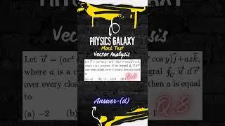 Free Mock Test|Vector Analysis|CSIR-NET GATE IIT-JAM JEST TIFR BARC SET|@physicsgalaxy1537 #vector