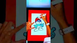 Coloring Papa Smurf [4K HDR HLG]